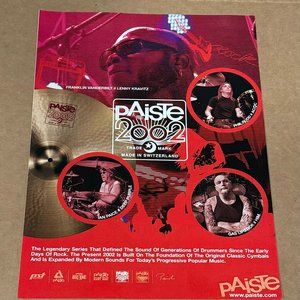 Franklin Vanderbilt / Phil Rudd / Ian Paice - Paiste Cymbals - Print Ad